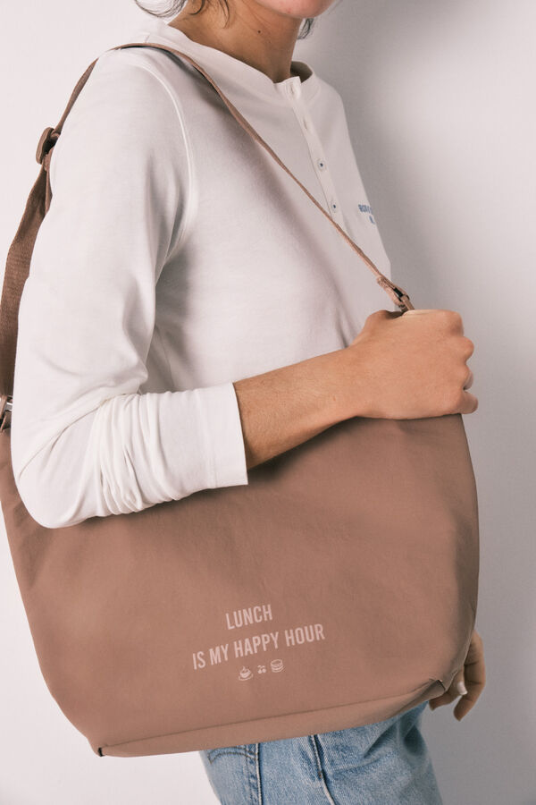 Women'secret Brown thermal lunch bag nude