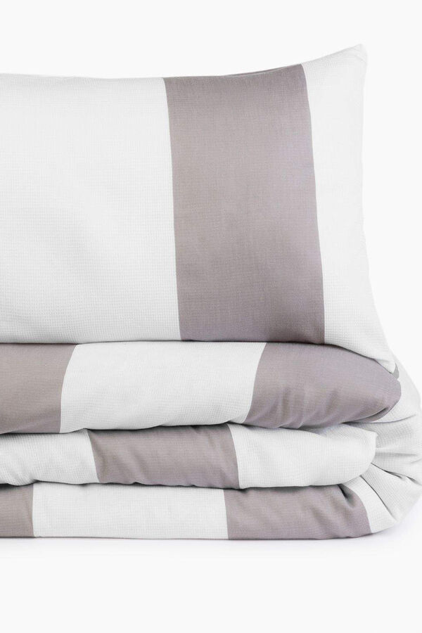 Womensecret Bettbezug 100 % Baumwolle Patchwork. Bett 80-90 cm. Grau