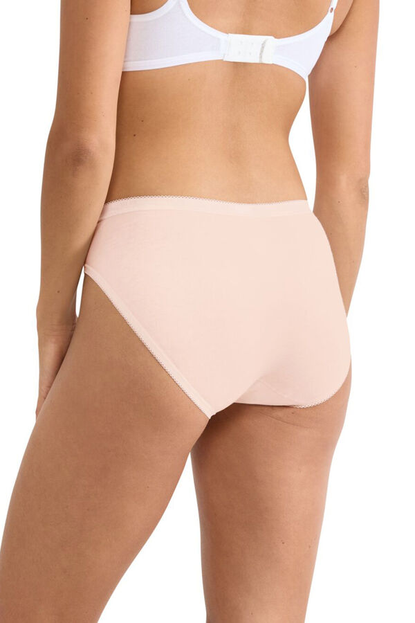 Sloggi 3-pack seamless high-waisted panties pink