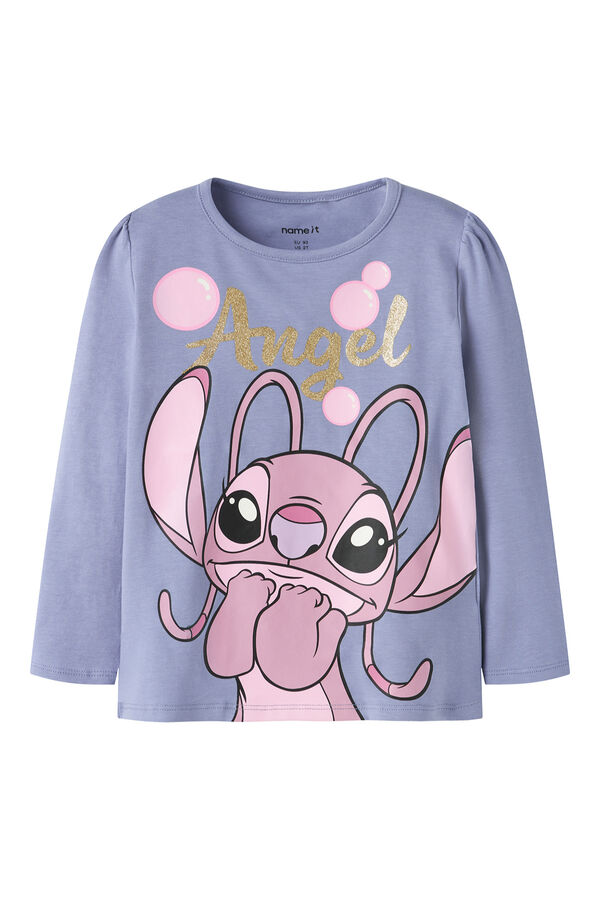 Name it Stitch long sleeve girl's T-shirt pink