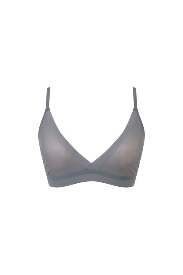 Women'secret Green tulle triangle top bra green