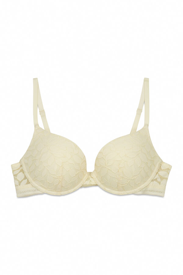 Women'secret GORGEOUS beige lace push-up bra nude