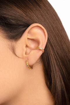 Womensecret Einzelner Ohrring Ear Cuff Cleo Colors Gold mit Print