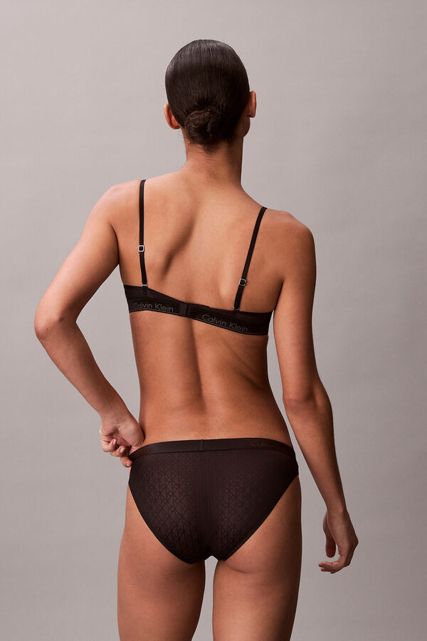 Calvin Klein Sujetador push-up aros estampado negro