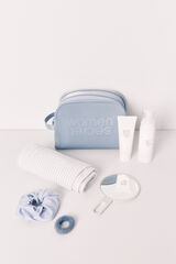 Women'secret Blue medium double-zip vanity case blue