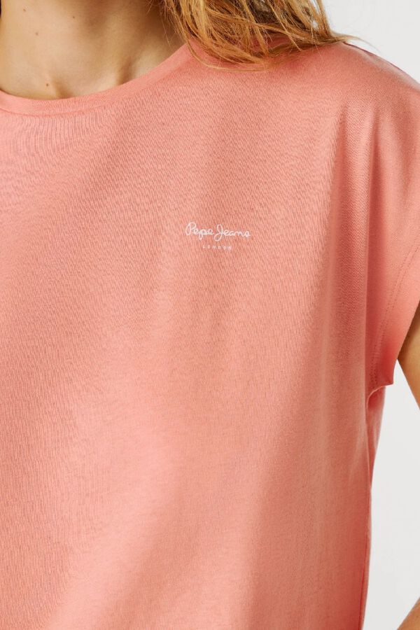 Pepe Jeans Camiseta manga corta cuello redondo coral