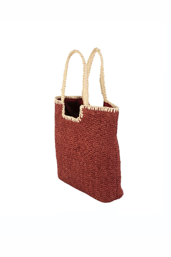 Kbas Sac cabas en fibre naturelle imprim&eacute;