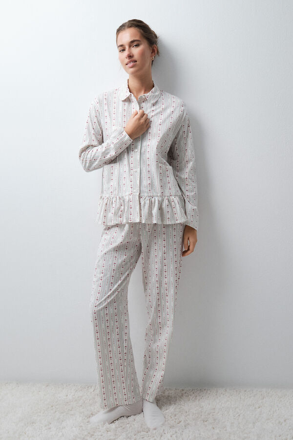 Women'secret Snoopy hearts classic pyjamas printed