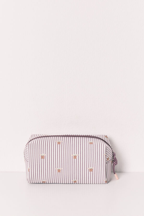 Women'secret Striped vanity case Baby Yoda beige