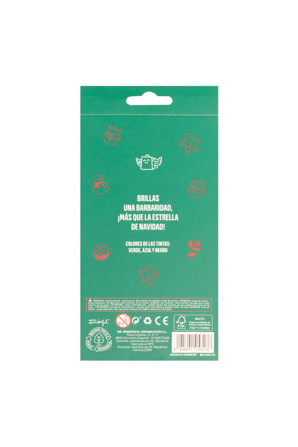 Mr. Wonderful 2 canetas apag&aacute;veis ​​de Natal estampado