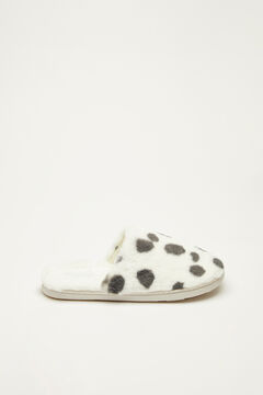 Womensecret Ivory 101 Dalmatian slider slippers beige
