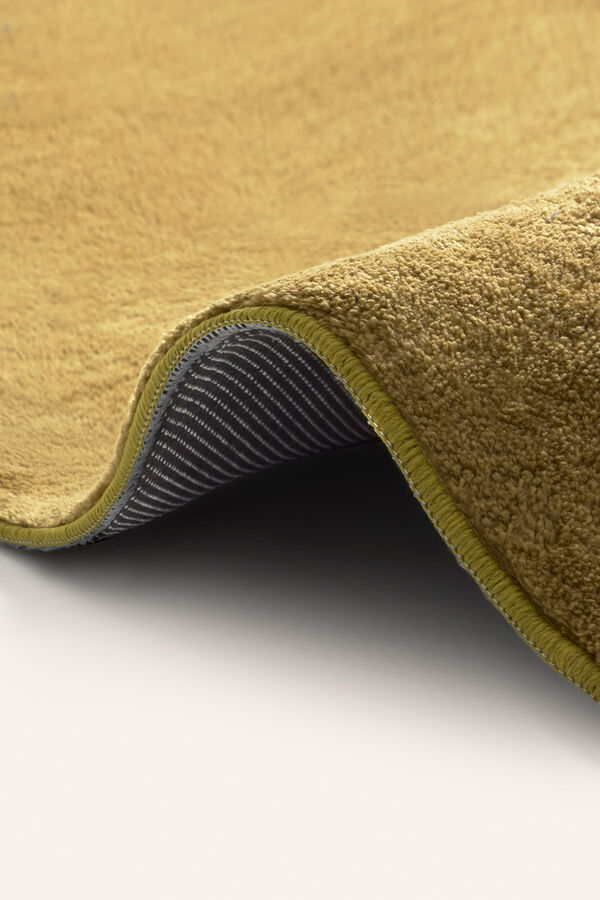 Calma House Alfombra lavable de pelo suave mostaza Apolo amarillo