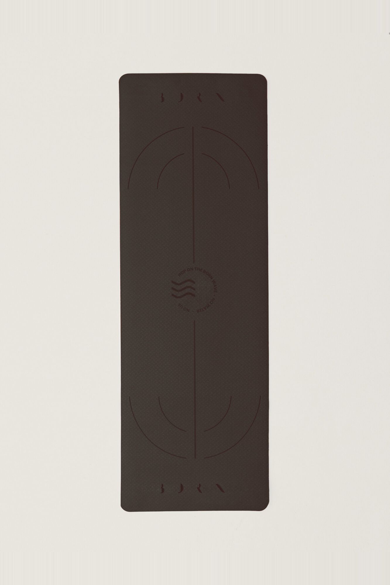 Born Living Yoga Gewellte Matte - 6 mm Schokolade