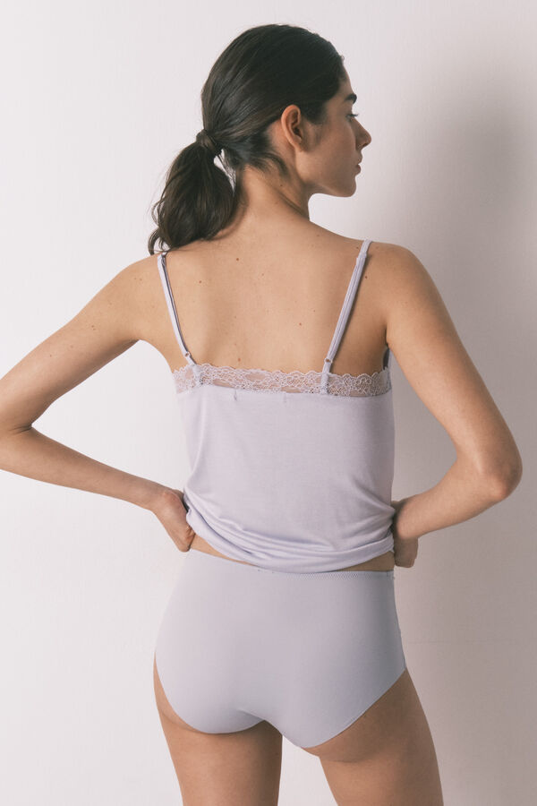 Women'secret Light blue high-waist shaping panty blue