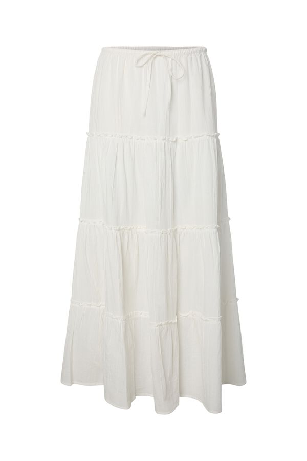 Pieces Organic cotton skirt white