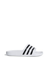 Adidas Adilette 3-stripe slide sandals white