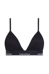 Womensecret Moulded triangle bra in lace Crna