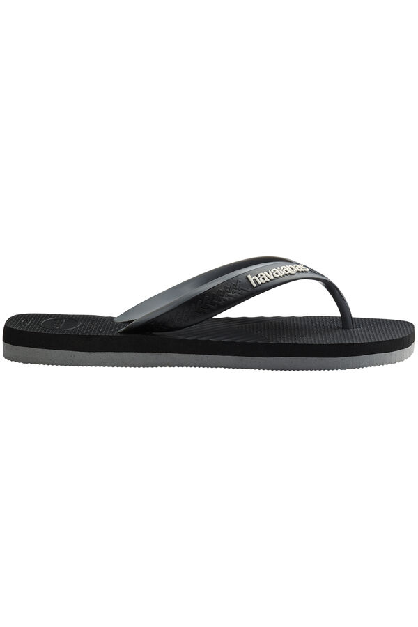 Womensecret Dual flip-flops with two-tone straps Crna