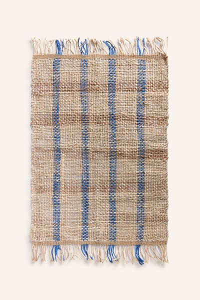 Womensecret Carlo natural jute rug with dyed jute marron