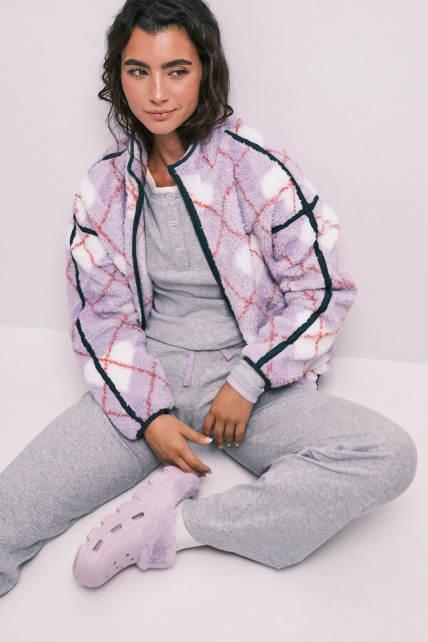 HI&BYE Pyjama long en coton gris gris