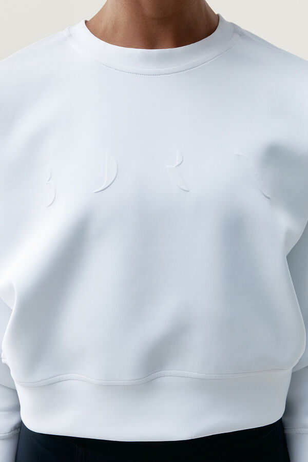 Born Living Yoga Flora-Sweatshirt Wei&szlig;