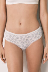 Women'secret Blue floral print Brazilian panty printed