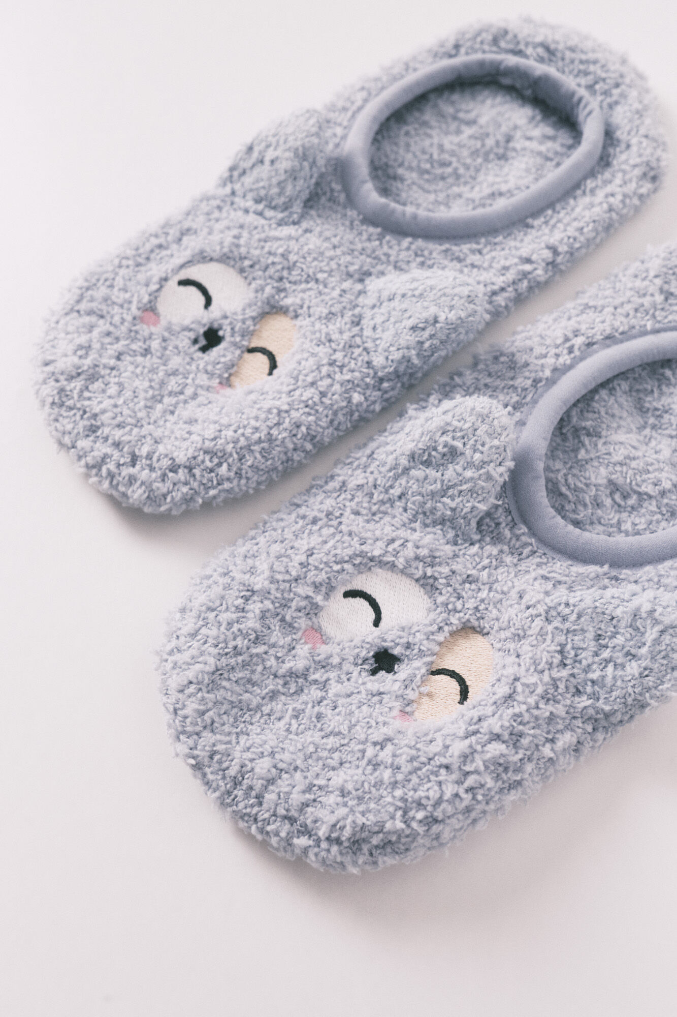 Women'secret Blue dog slip-on socks 