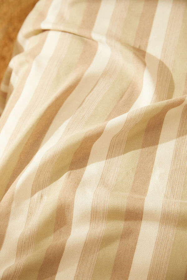 Calma House Green striped cotton bedspread Luxor 240x260 green