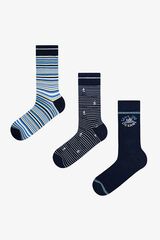 Penti Striped 3-pack high socks printed