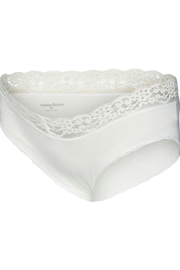 Mamalicious Pacote de calcinhas maternity tencel branco