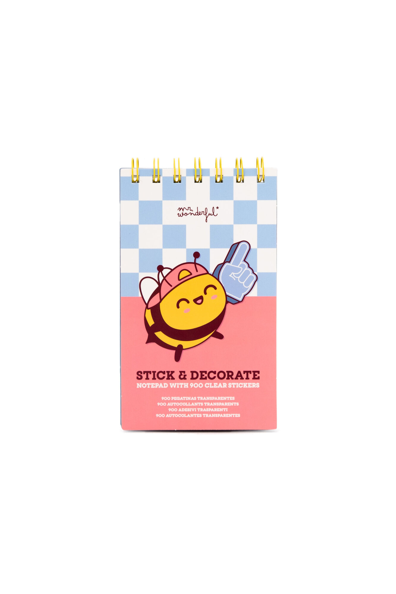 Mr. Wonderful Bloco de autocolantes transparentes - Stick and decorate