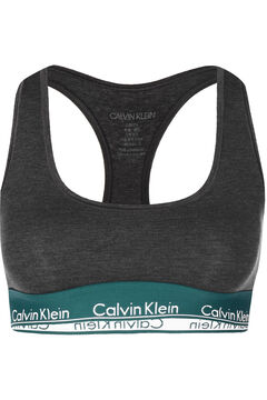 Womensecret Calvin Klein push-up cotton bralette with waistband gris