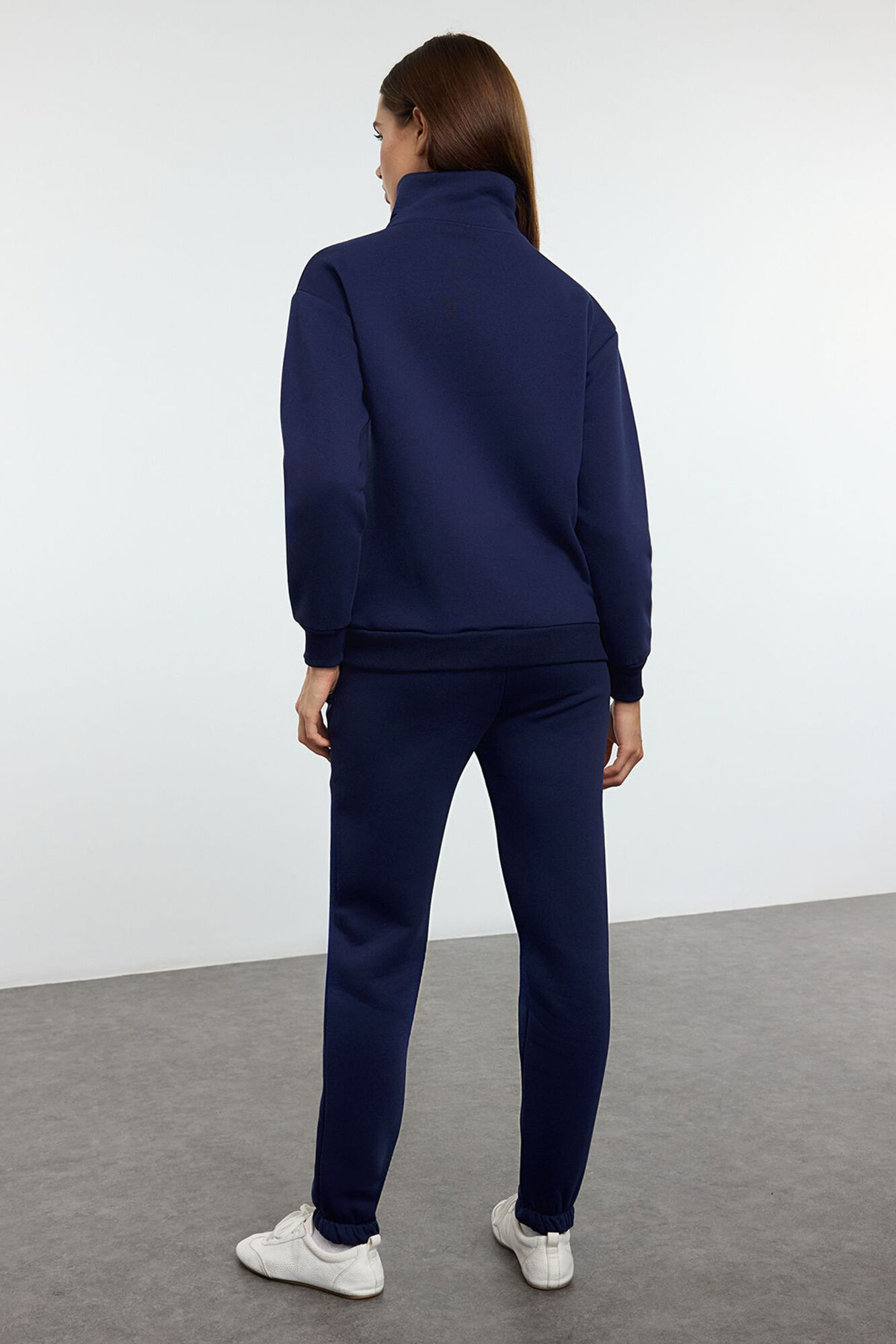 Trendyol Conjunto ch&aacute;ndal jogging felpa polar azul