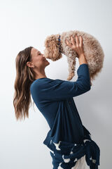 Women'secret Blue soft jersey-knit T-shirt blue