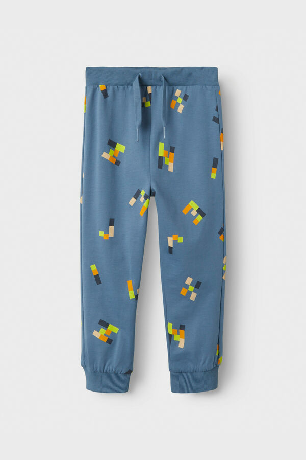 Womensecret Boy's geometric letter pants blue