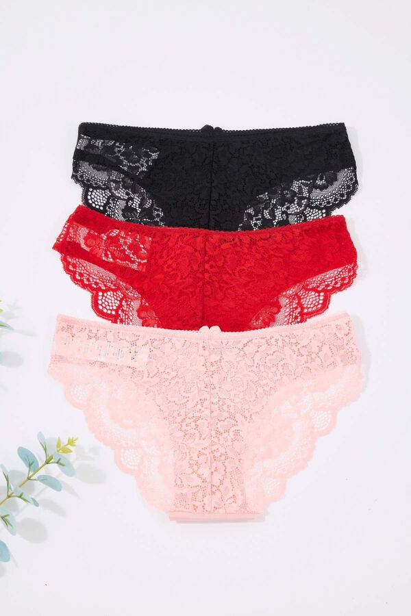 Trendyol Braguita brasile&ntilde;a encaje estampado