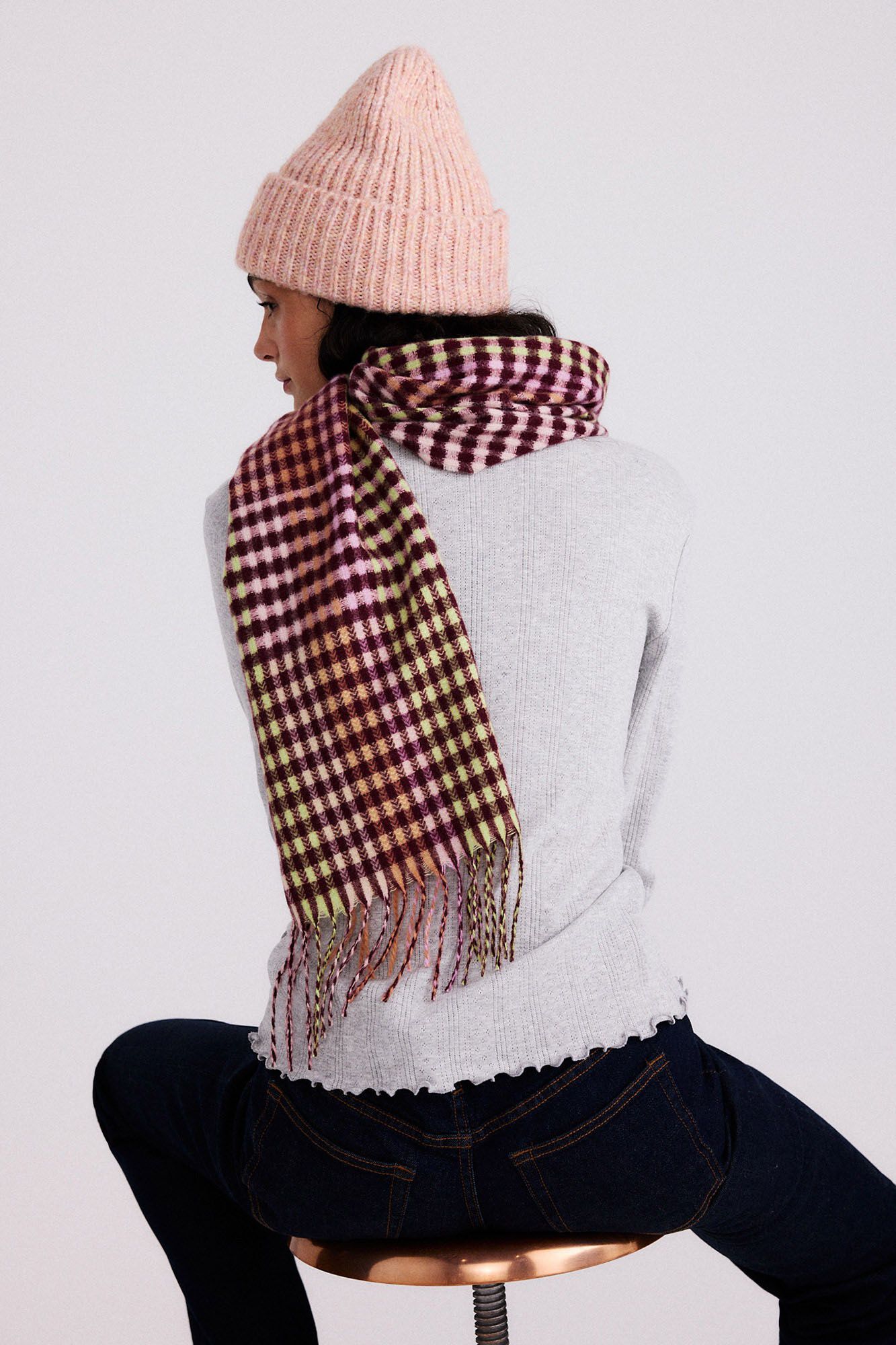 Pieces Basic , Strick- Strickhandschuhe