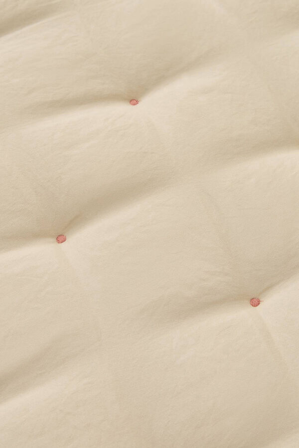 Textura Einfarbig Wendbar mit Punkten Rosa