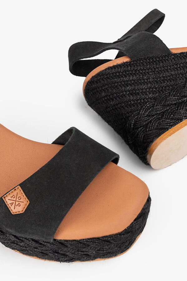 Popa High wedge Schwarz