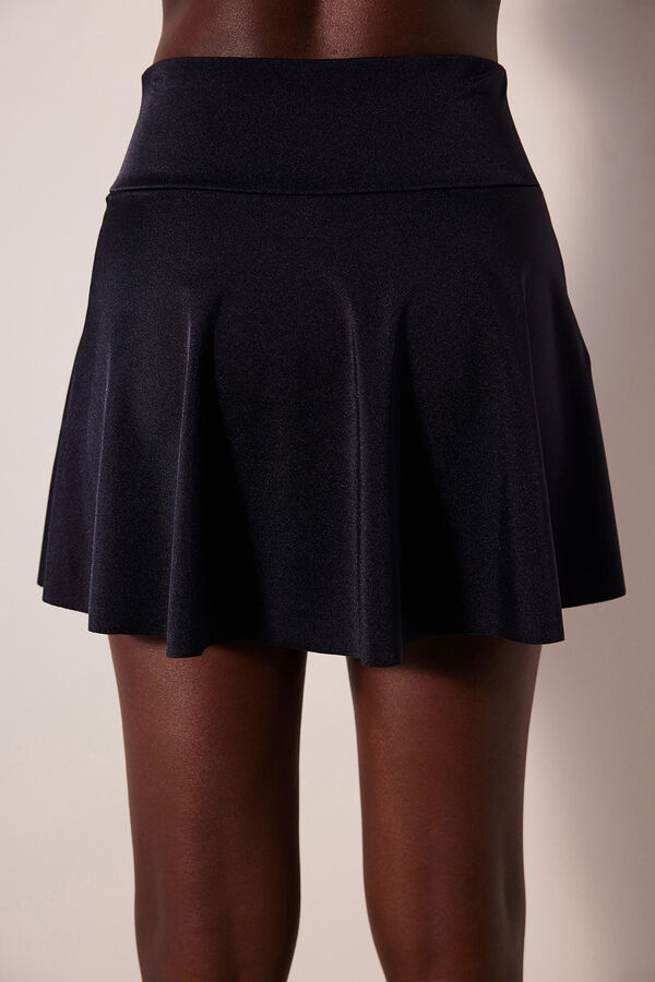 Womensecret Shorts Skirt Black Bikini Bottom Crna