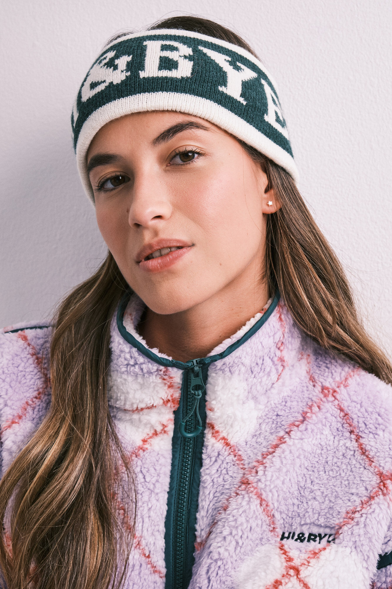 HI&BYE Green logo hair tie