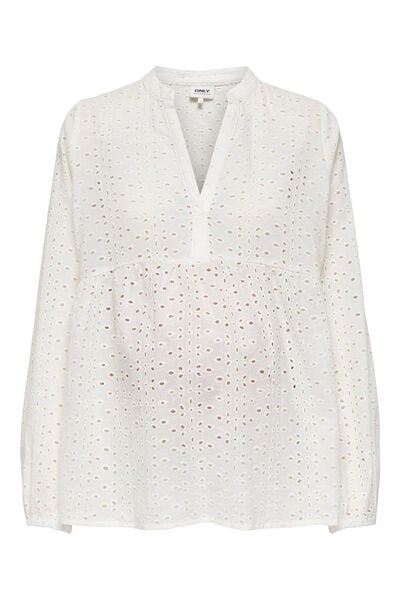 Womensecret Long-sleeved maternity blouse blanc
