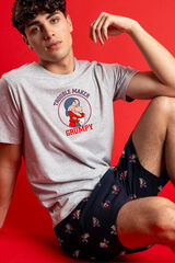Admas Grumpy trouble maker Disney short pajamas Grau