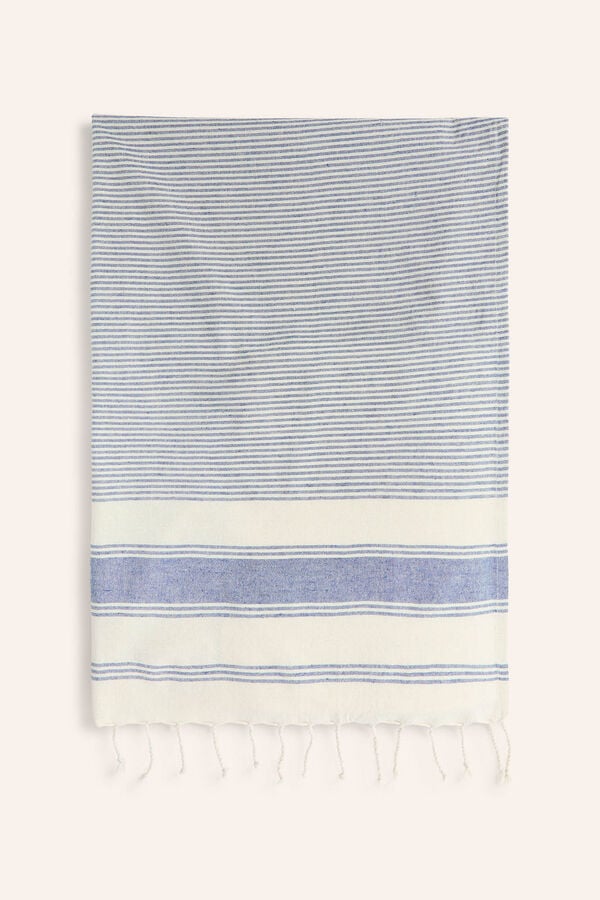 Womensecret Antibes blue beach towel bleu