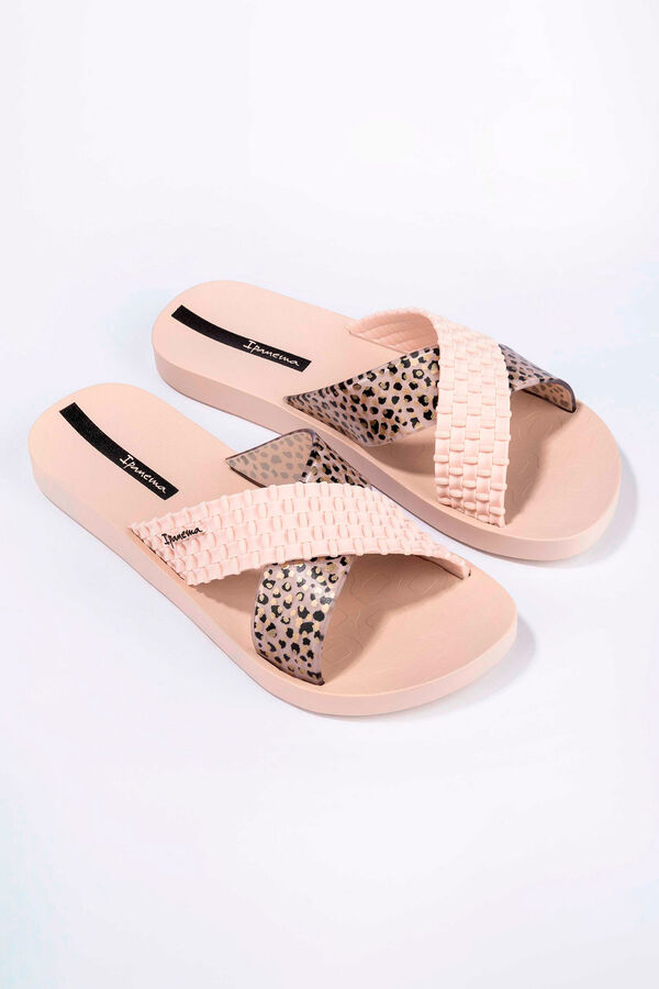 Ipanema Animal print cross-strap sandals brown