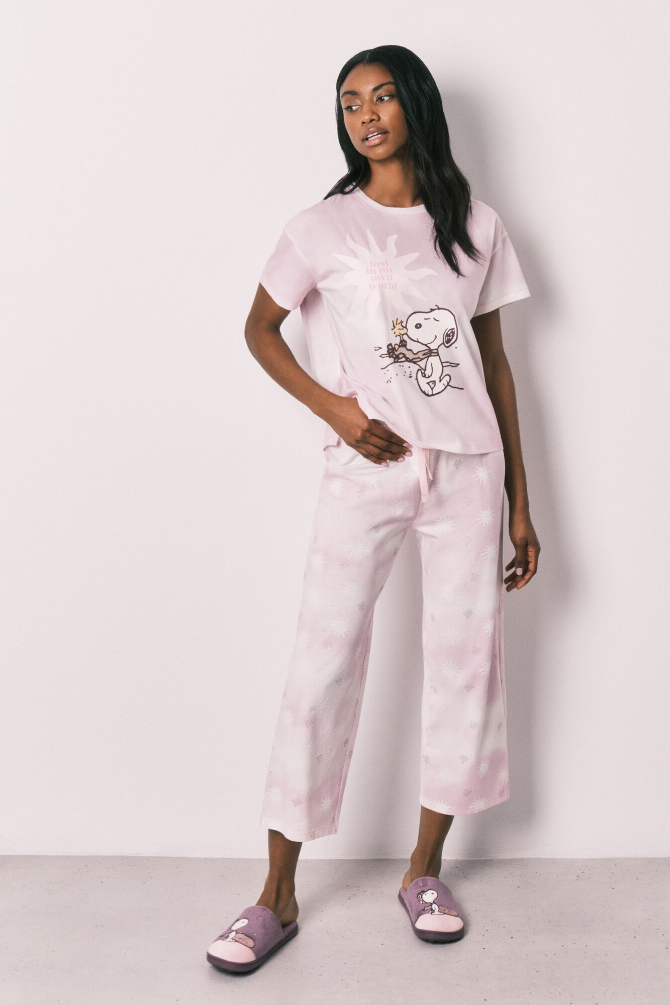 Women'secret Cotton capri pyjamas Snoopy