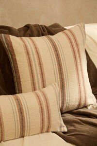 Calma House Capa de almofada quadrada riscas multicolorida Peru