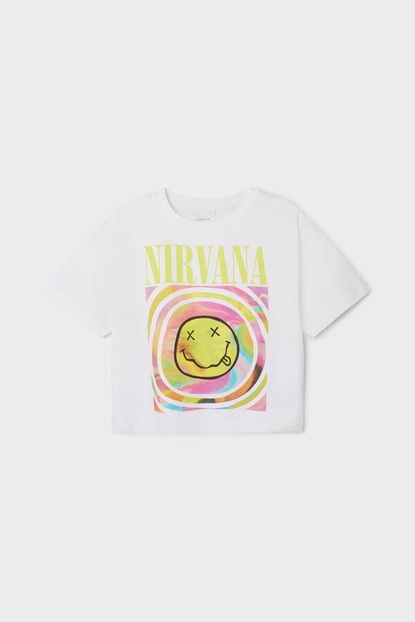 Womensecret Girls' Nirvana T-shirt blanc