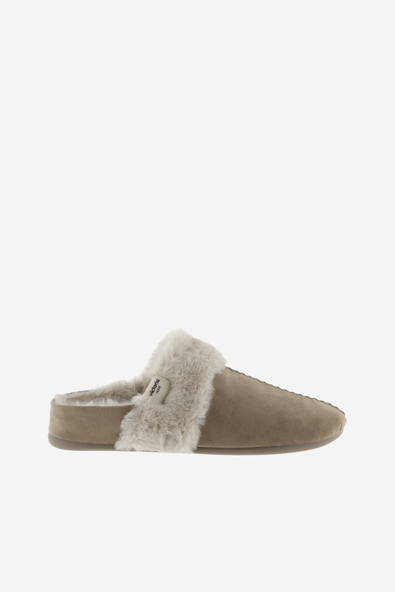 Victoria camur&ccedil;a Victoria Norte efeito Chinelos de quarto com faixa e interior de pele