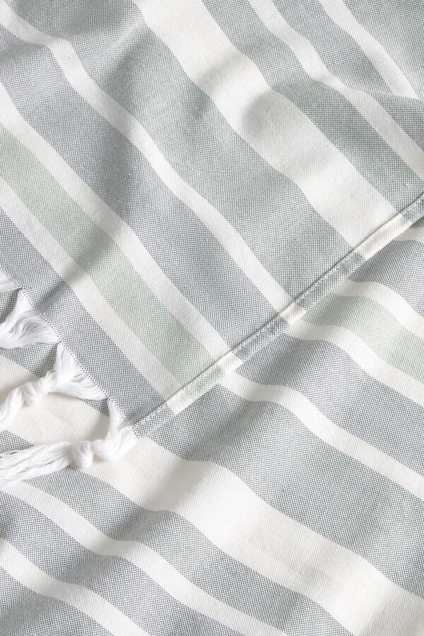 Textura Gestreiftes Baumwoll-Pareo-Handtuch mit Print